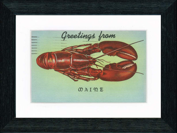 Vintage Postcard Front - Maine Lobster