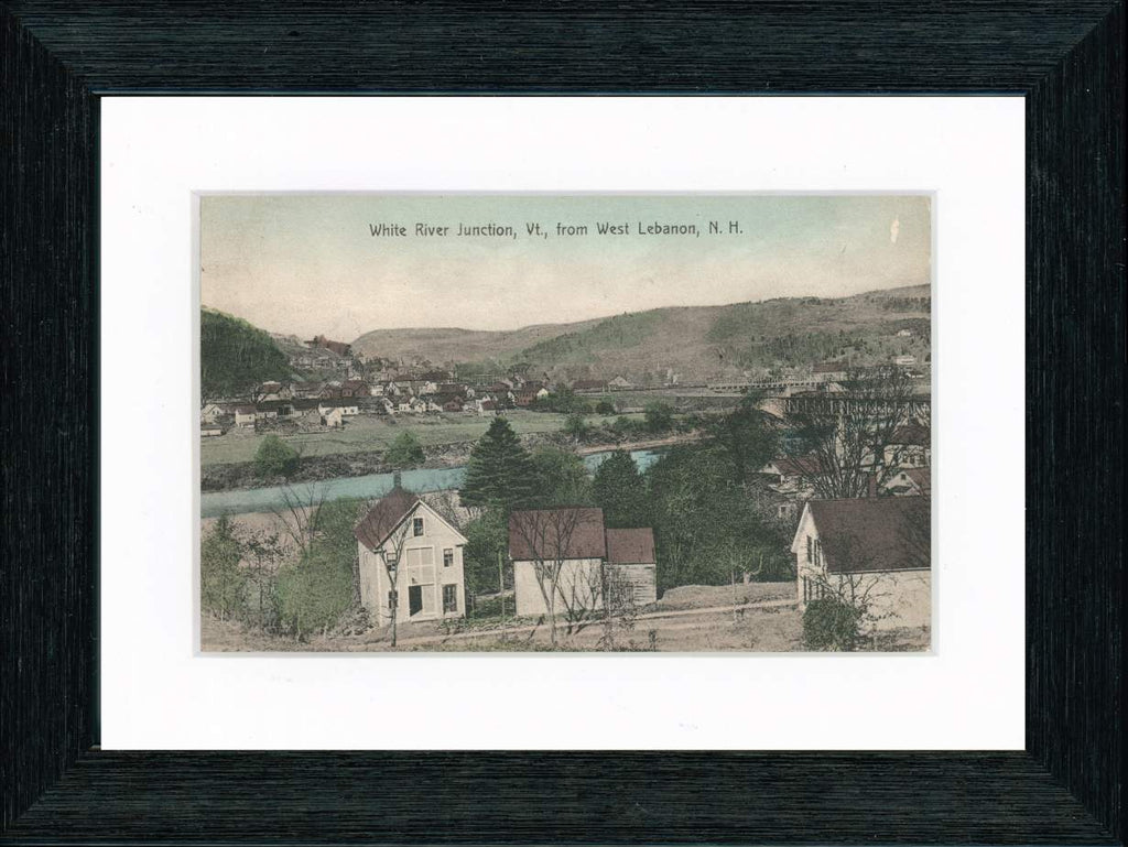 Vintage Postcard Front - White River Junction from West Lebanon