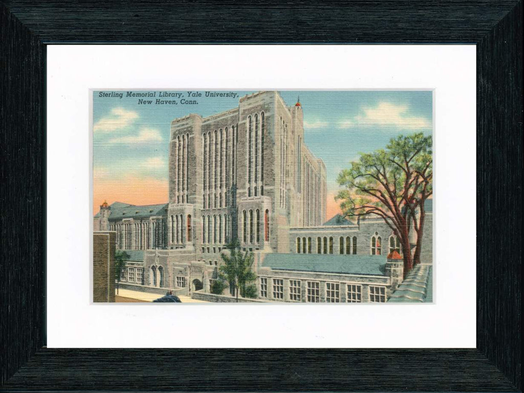 Vintage Postcard Front - Yale University—Sterling Memorial Library