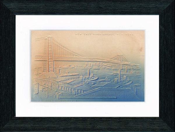 Vintage Postcard Front - Williamsburg Bridge Brooklyn