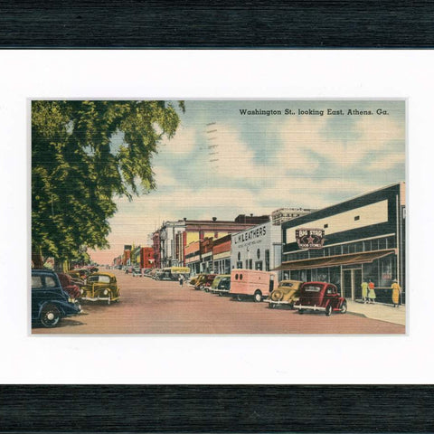 Vintage Postcard Front - Athens Georgia—Washington Street