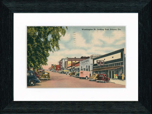 Vintage Postcard Front - Athens Georgia—Washington Street