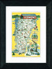 Vintage Postcard Front - Vermont State Map