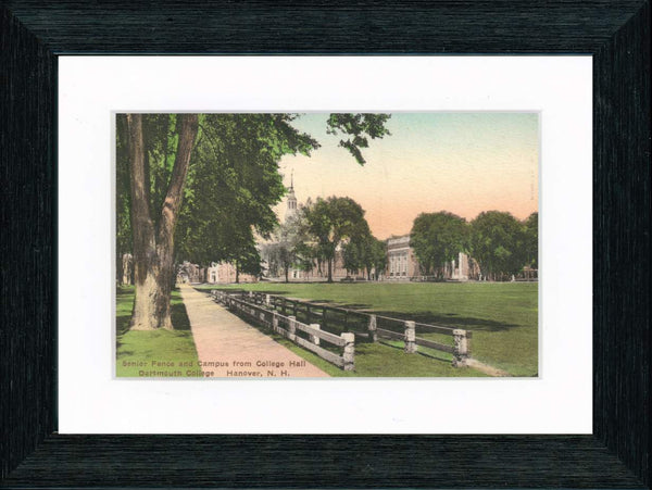 Vintage Postcard Front - Dartmouth College Green