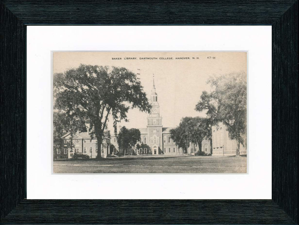 Vintage Postcard Front - Baker Library—Dartmouth College