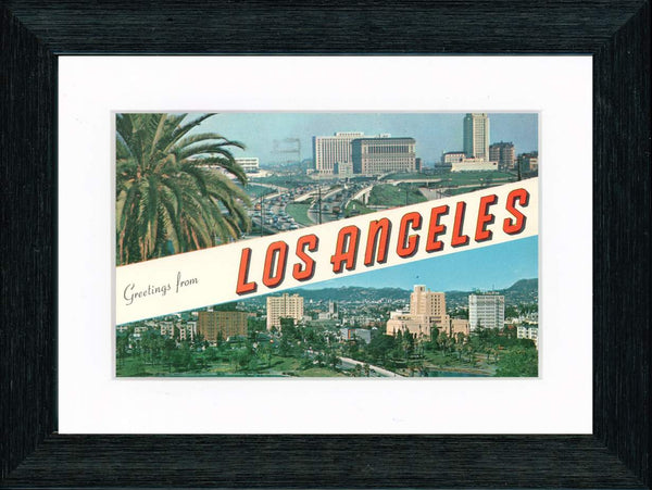 Vintage Postcard Front - Greetings from Los Angeles