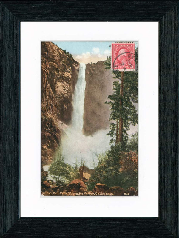 Vintage Postcard Front - Bridal Veil Falls—Yosemite National Park