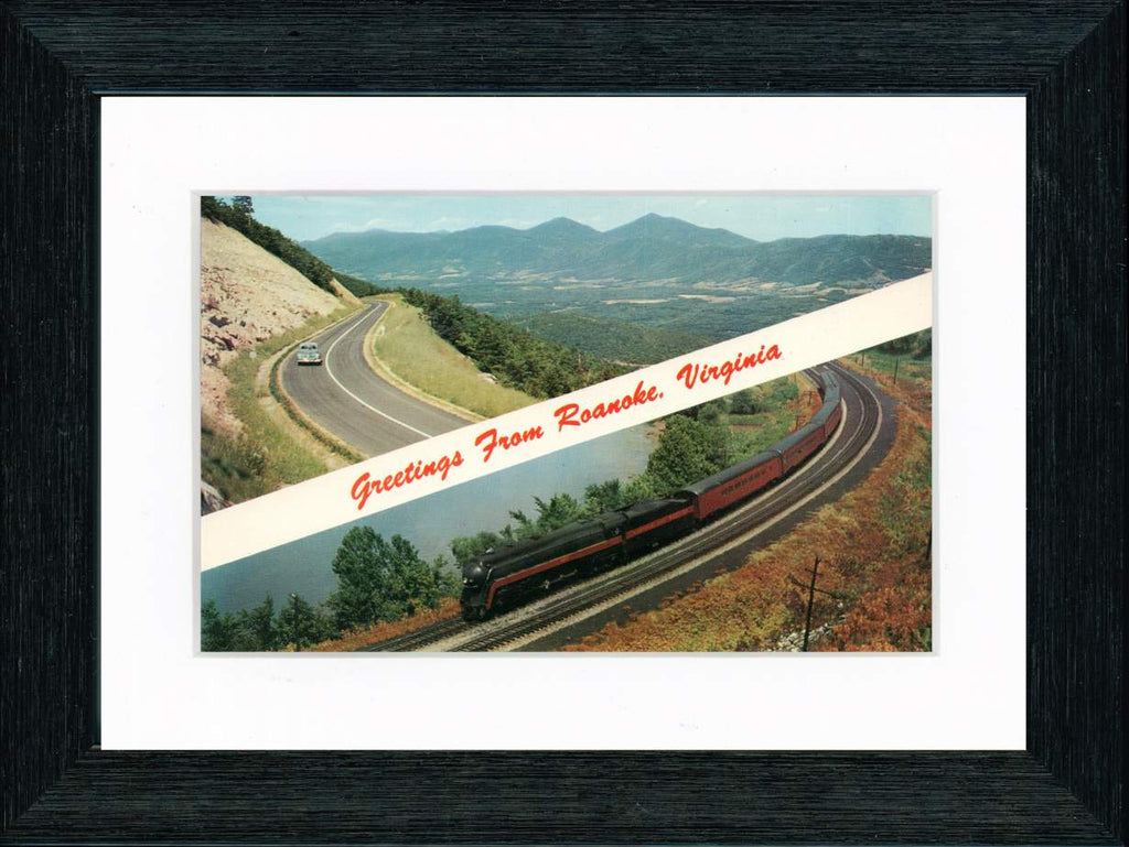 Vintage Postcard Front - Greetings from Roanoke