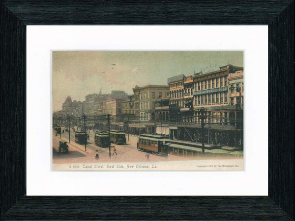 Vintage Postcard Front - Canal Street New Orleans