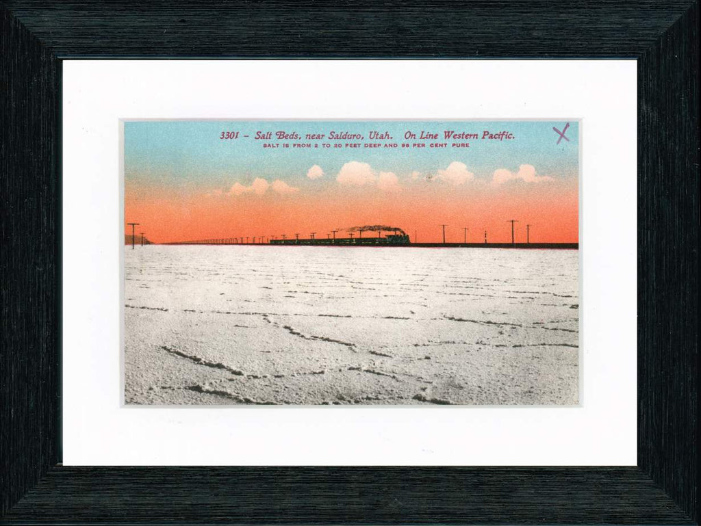 Vintage Postcard Front - Great Salt Lake Railroad