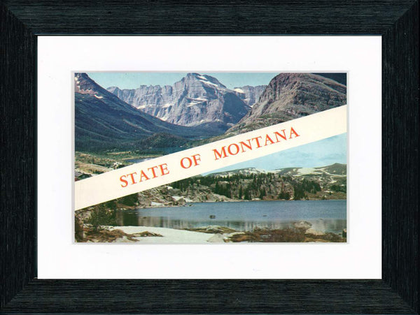 Vintage Postcard Front - State of Montana—Glacier National Park