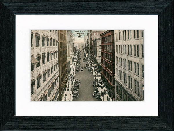 Vintage Postcard Front - 11st Street Kansas City