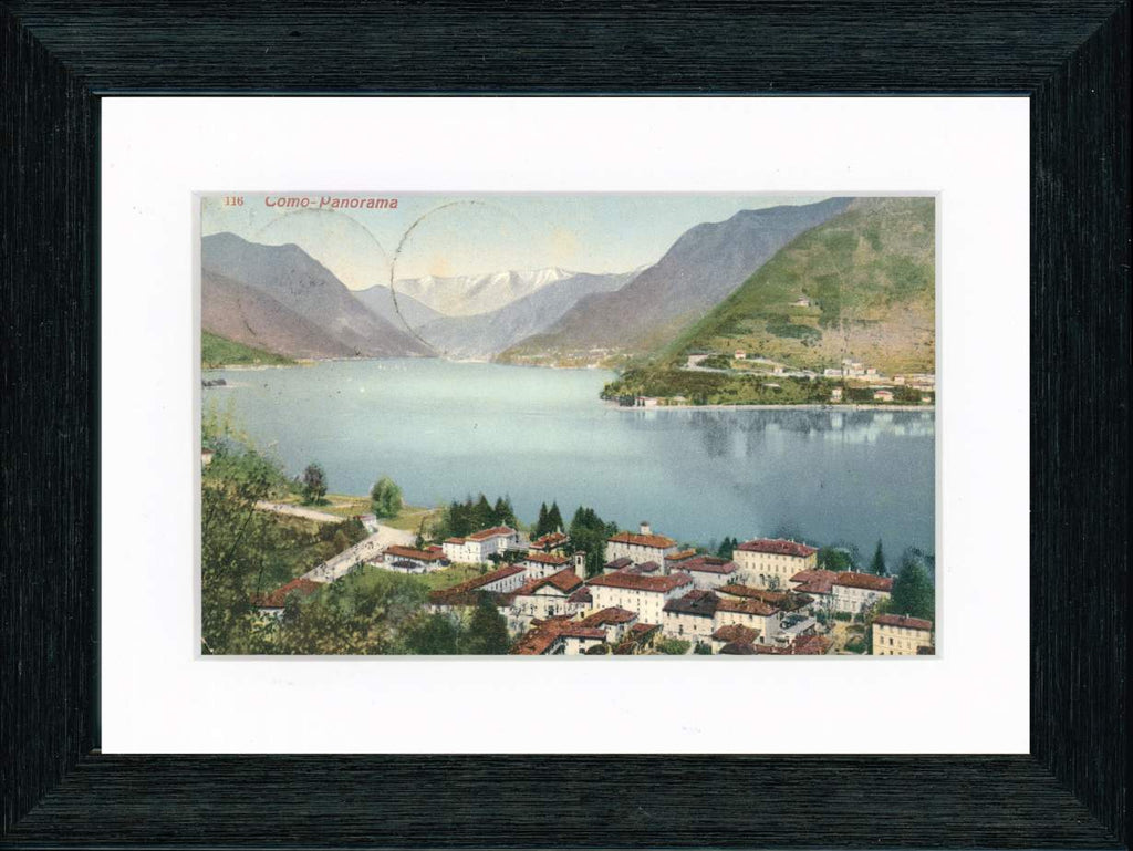 Vintage Postcard Front - Lake Como Panorama
