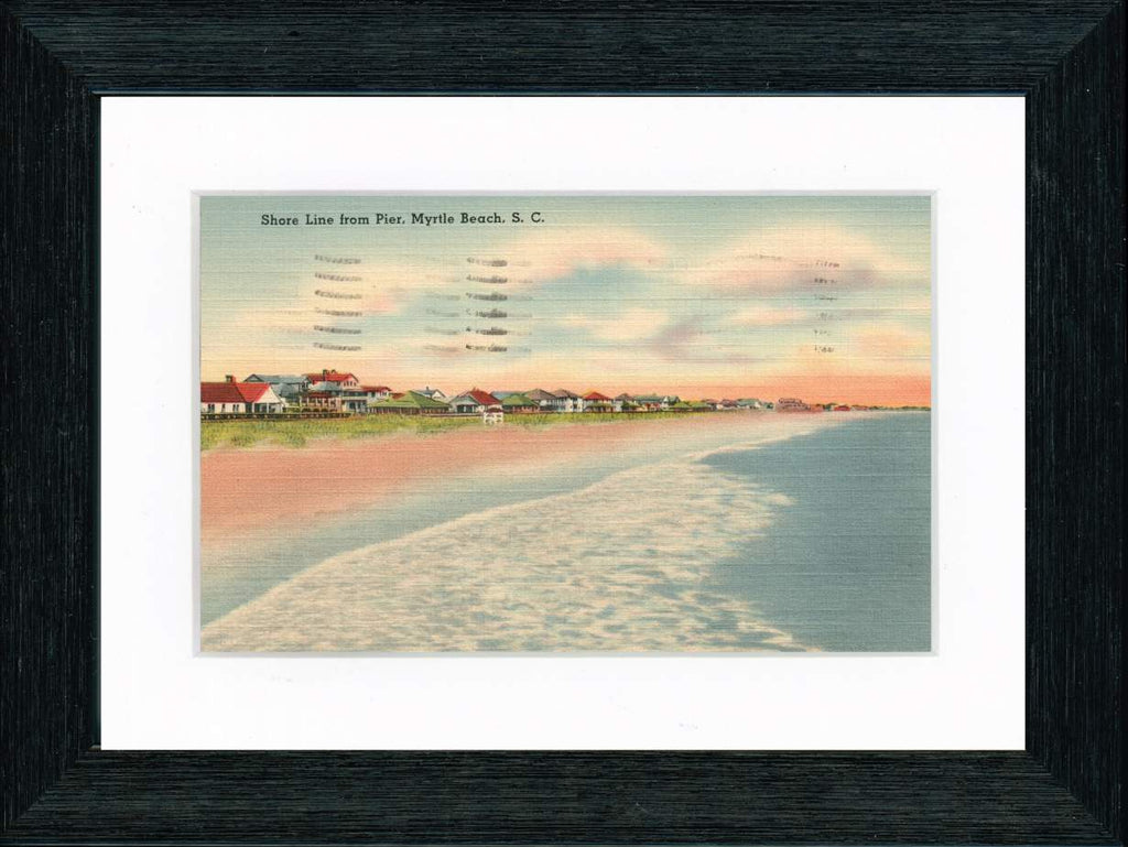 Vintage Postcard Front - Myrtle Beach from Pier