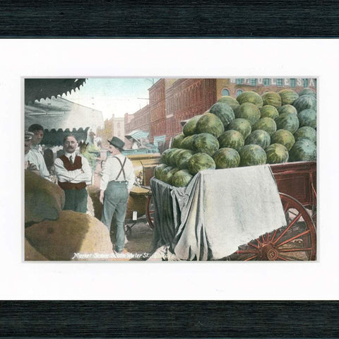 Vintage Postcard Front - Chicago Watermelons