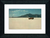 Vintage Postcard Front - Woody Station Wagon at Bonneville Salt Flats