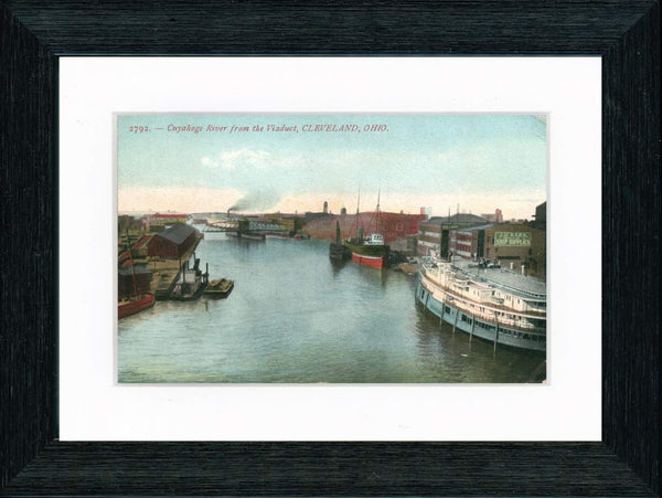 Vintage Postcard Front - Cuyahoga River—Cleveland