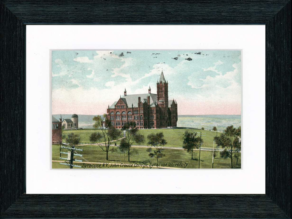Vintage Postcard Front - Syracuse University—John Crouse College