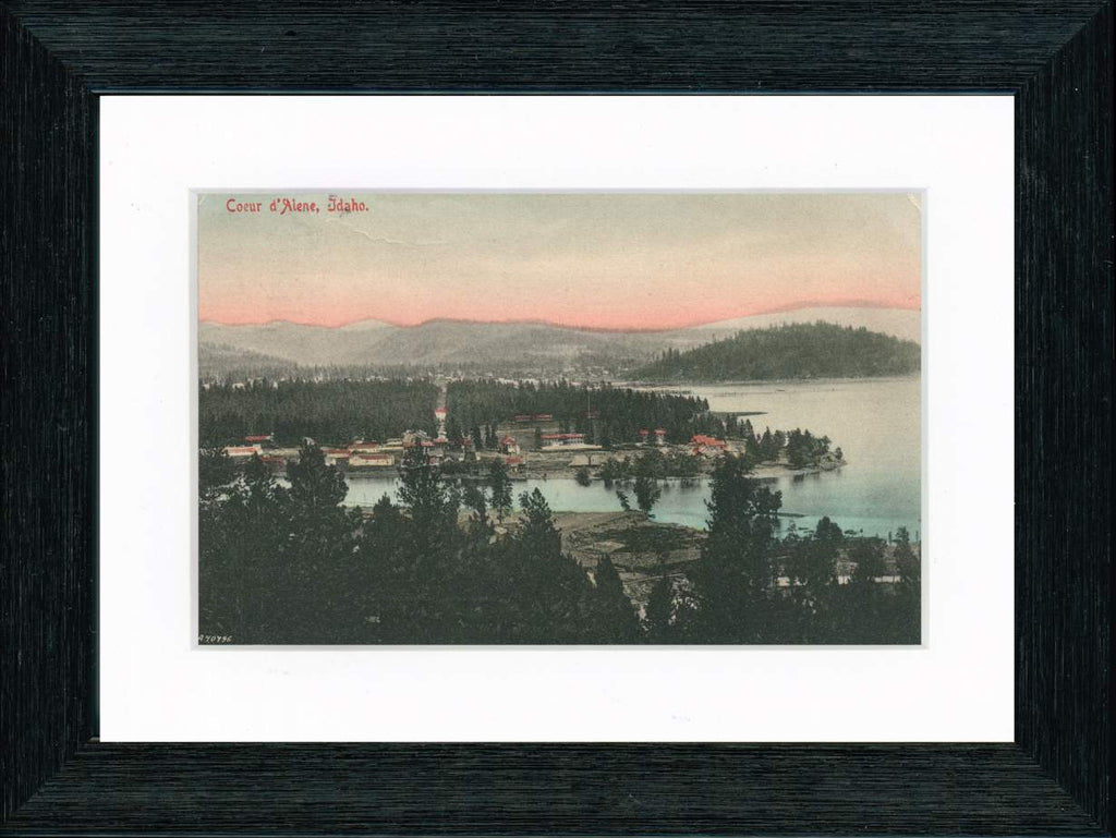 Vintage Postcard Front - Coeur d'Alene Idaho
