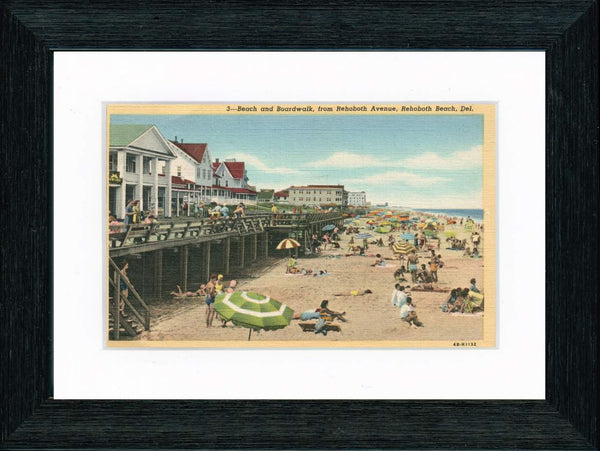Vintage Postcard Front - Rehoboth Beach Boardwalk