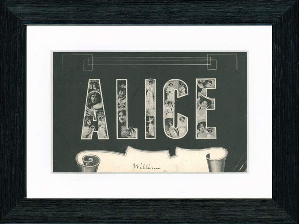 Vintage Postcard Front - Alice
