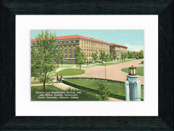 Vintage Postcard Front - Purdue University Chemistry & Physics