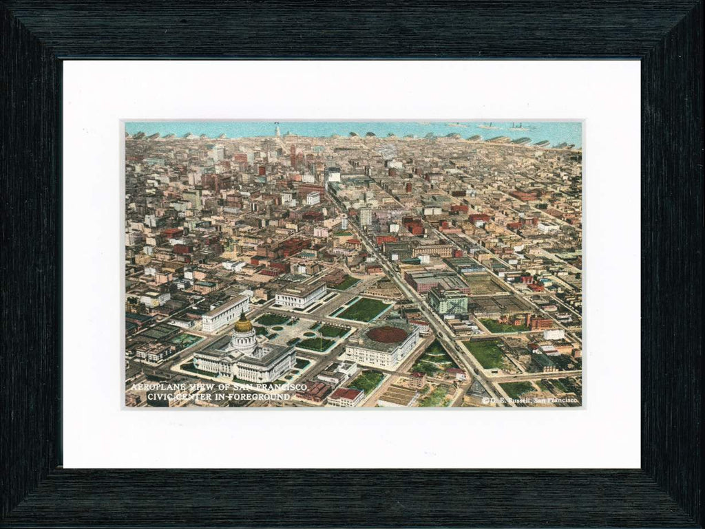 Vintage Postcard Front - San Francisco "Aeroplane View"