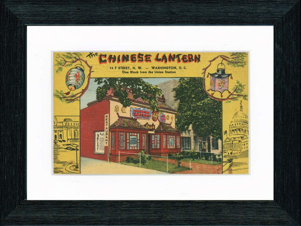 Vintage Postcard Front - Chinese Lantern Restaurant—Washington DC