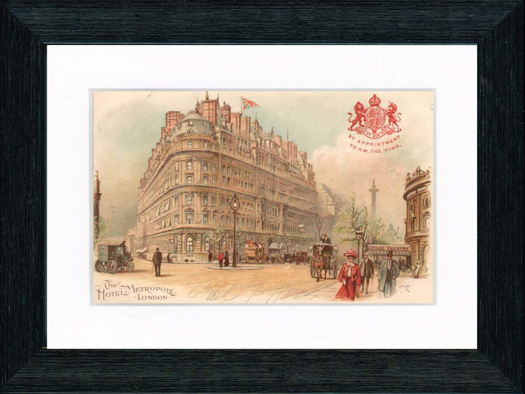 Vintage Postcard Front - Hotel Metropole London