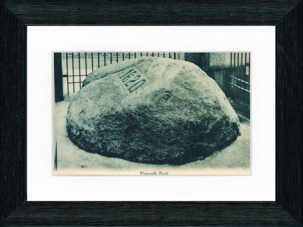 Vintage Postcard Front - Plymouth Rock