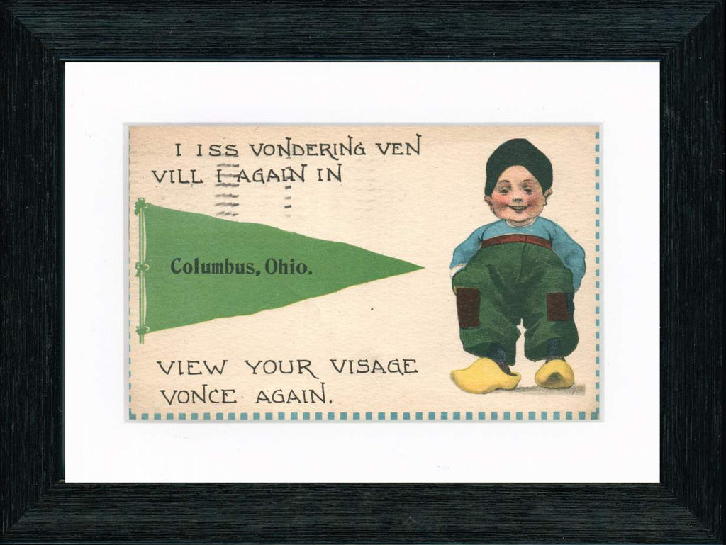 Vintage Postcard Front - Columbus Ohio "View Your Visage"