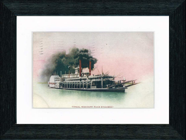 Vintage Postcard Front - Mississippi River Steamboat—St. Louis
