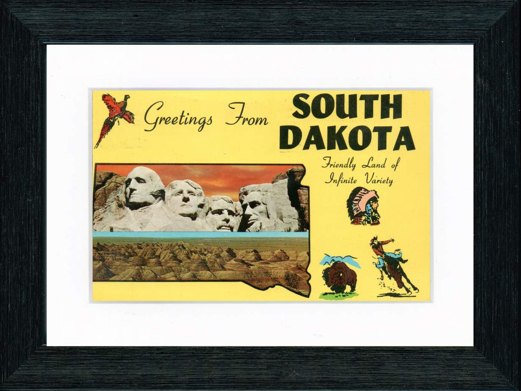 Vintage Postcard Front - South Dakota "Land of Infinite Variety