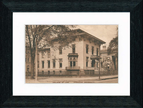 Vintage Postcard Front - Syracuse University Law School