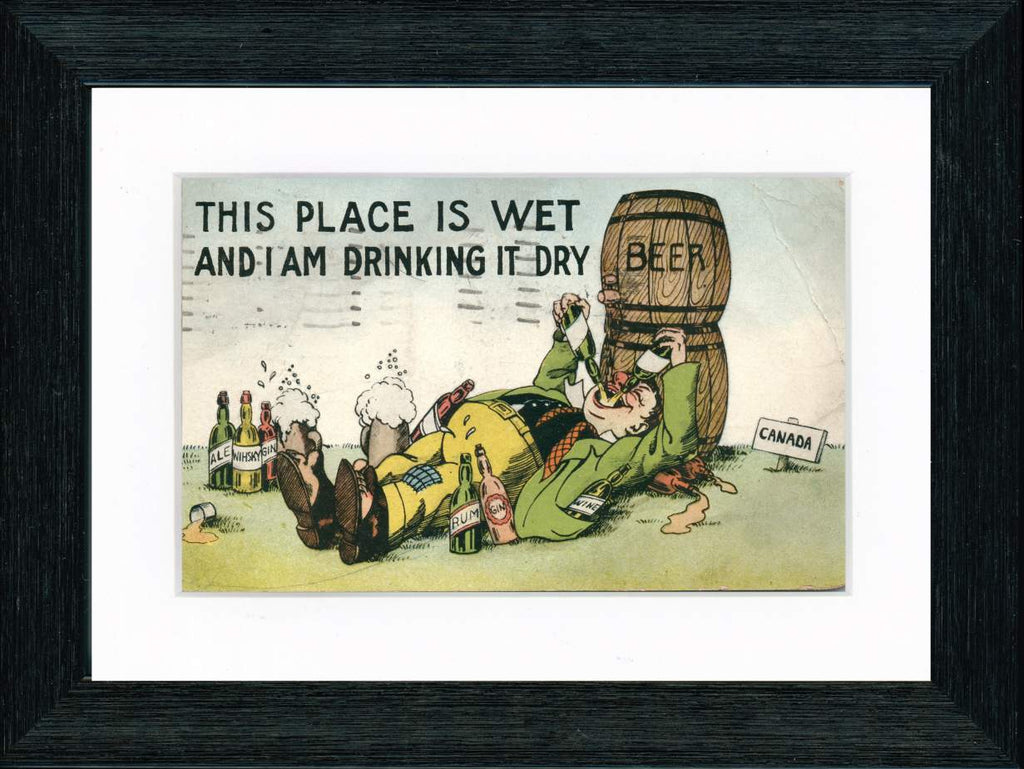 Vintage Postcard Front - Canada "I'm Drinking It Dry"